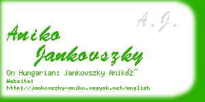 aniko jankovszky business card